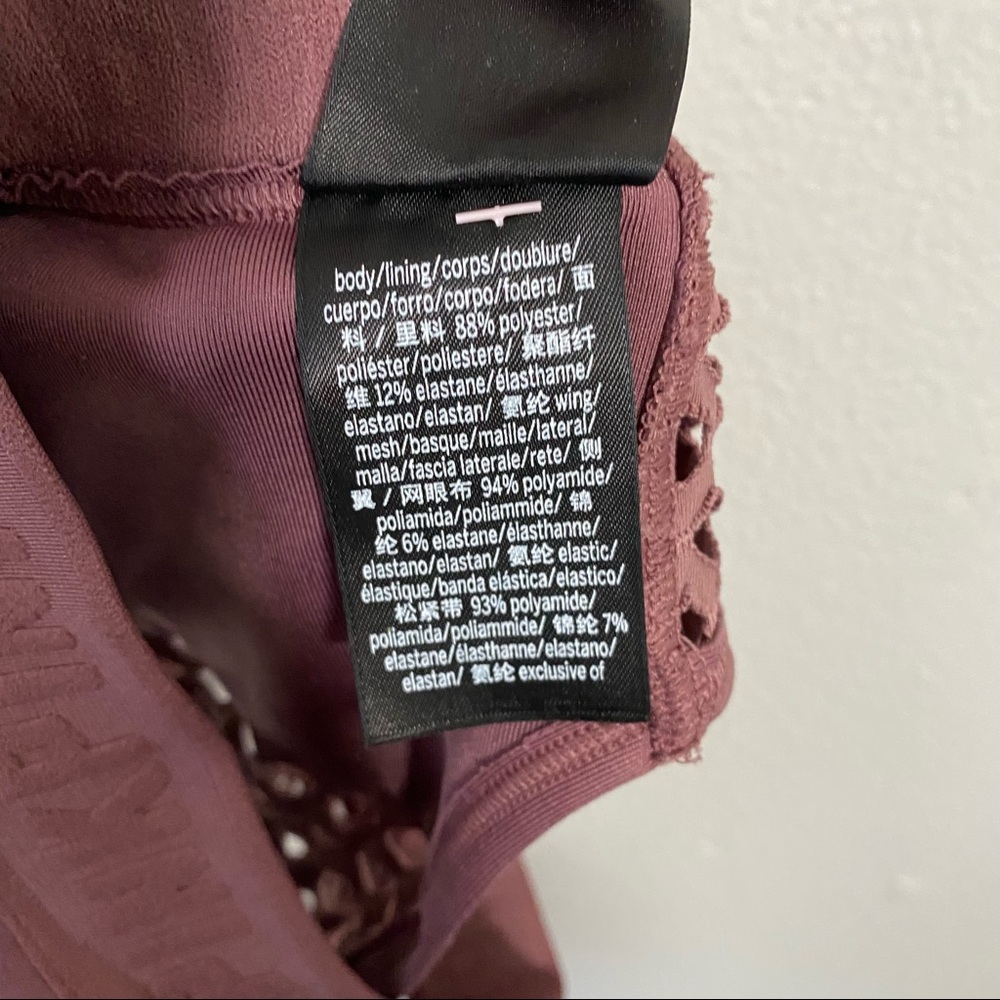 PINK VICTORIA'S SECRET Ultimate Unlined Mesh Sports Bra Cocoa Powder Mauve Small - Picture 8 of 9